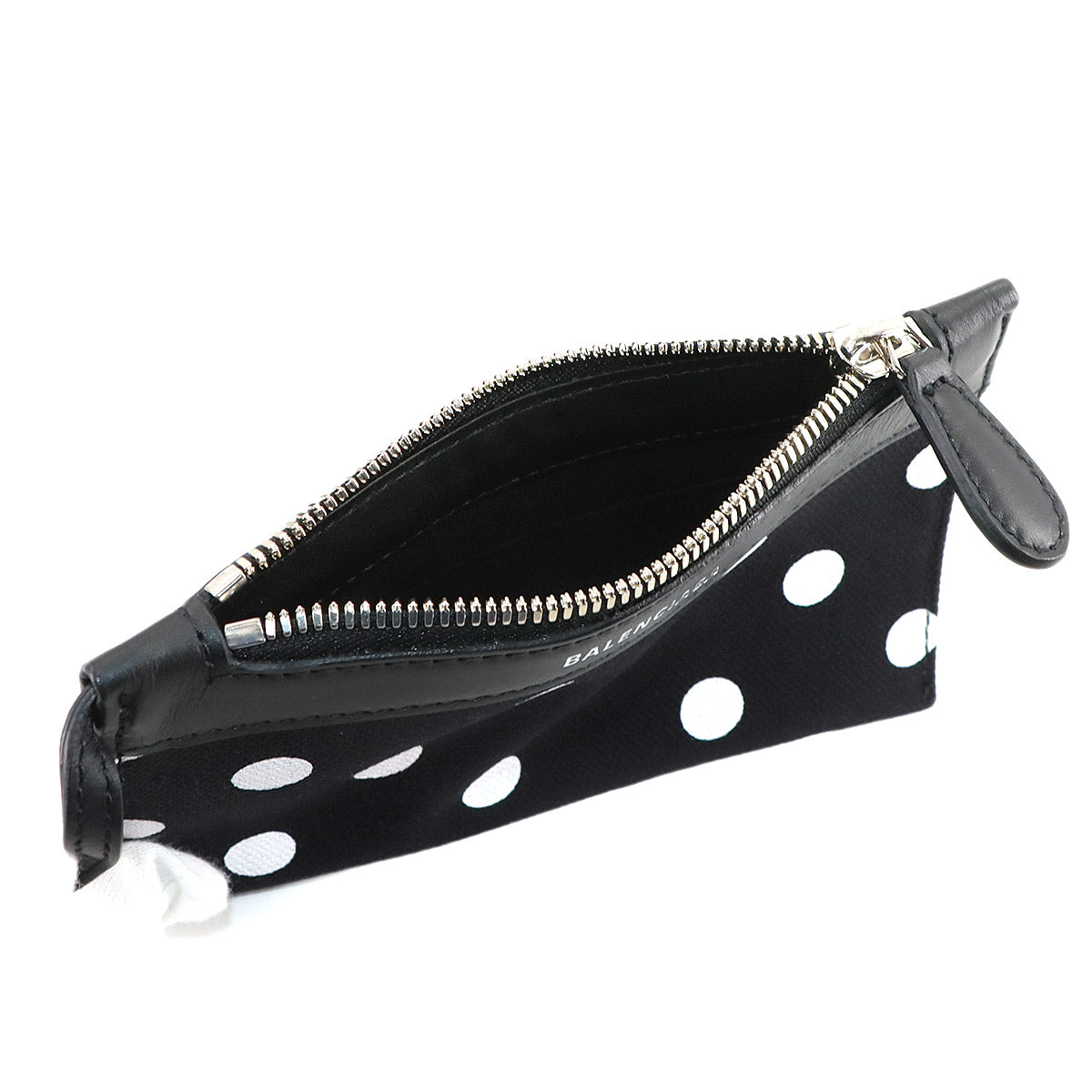 Navy XS Cabas Tote Shoulder Bag Canvas Leather Black