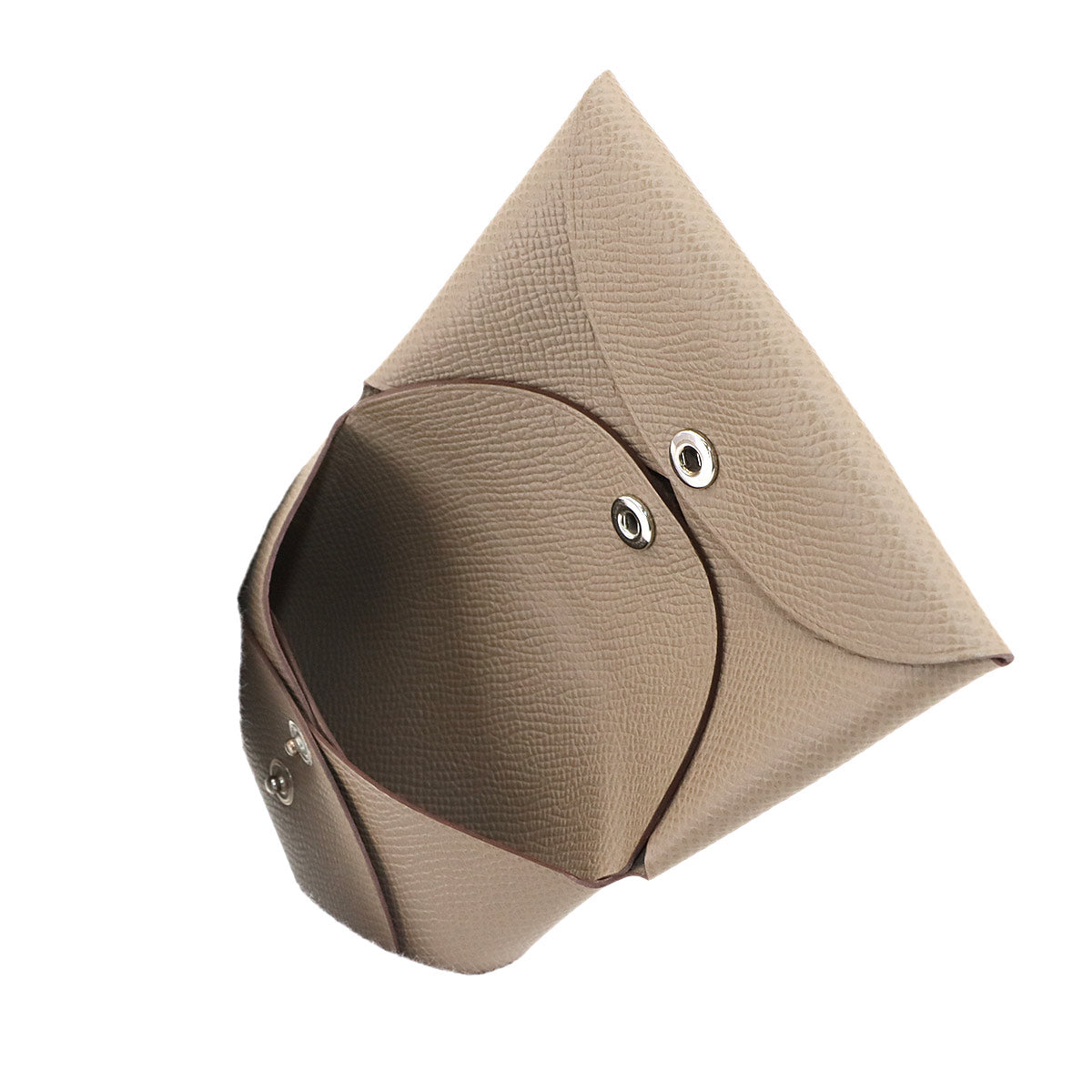 Calvi Duo Card Case Epsom Etoupe W