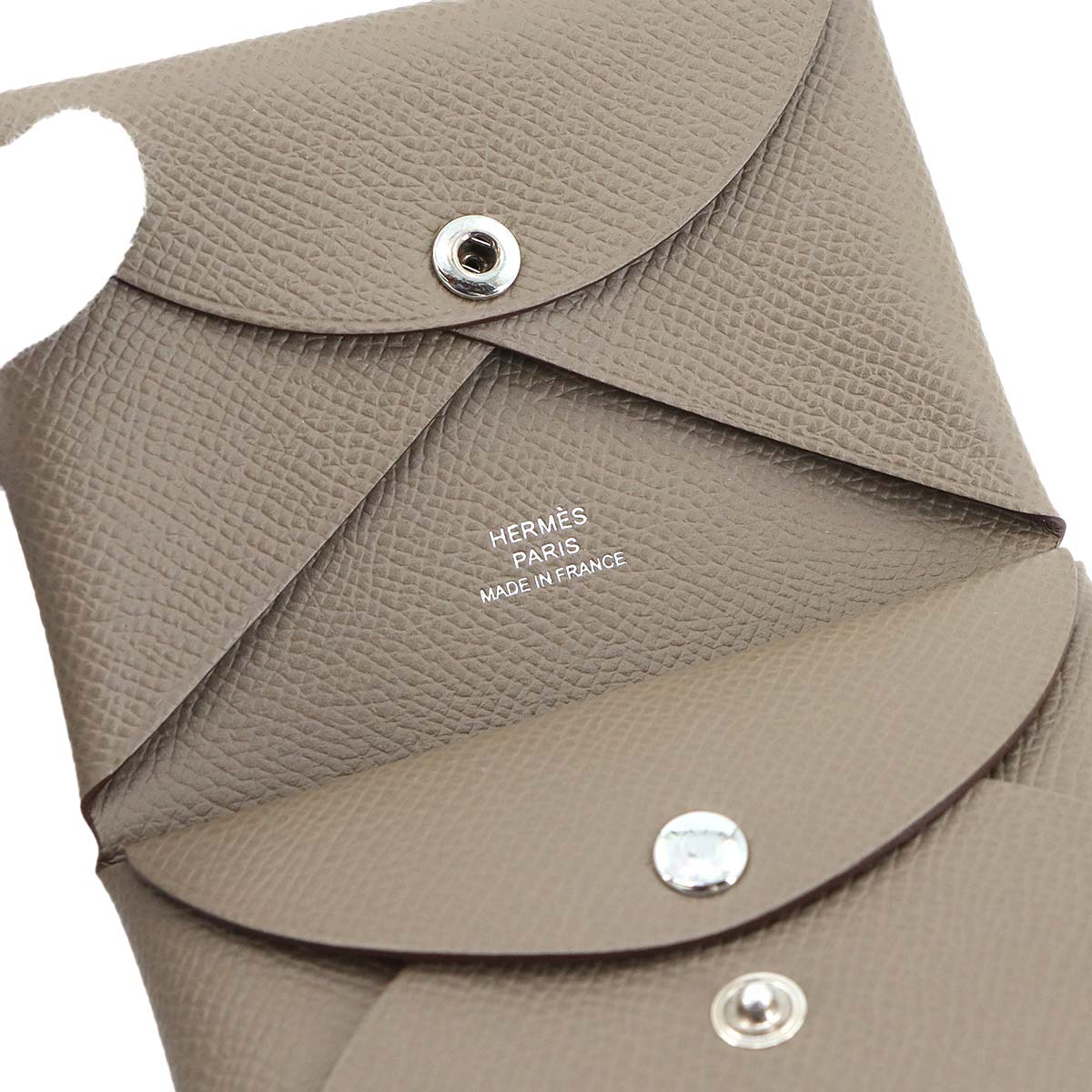 Calvi Duo Card Case Epsom Etoupe W