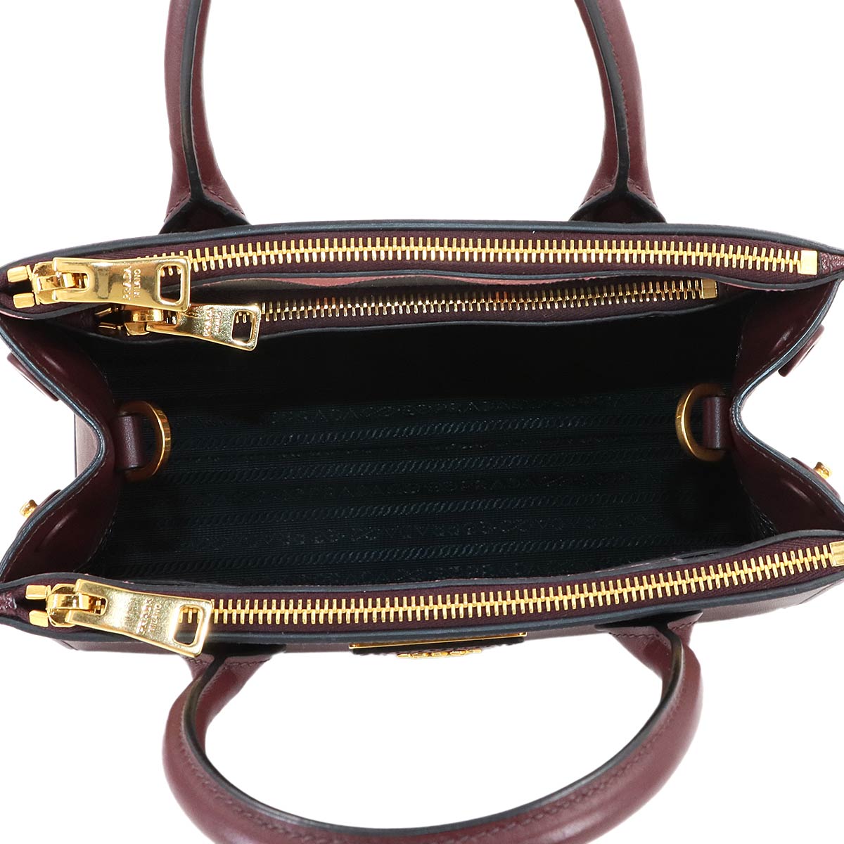 Paradigme Hand Shoulder Bag Saffiano Leather Bordeaux 1BA103