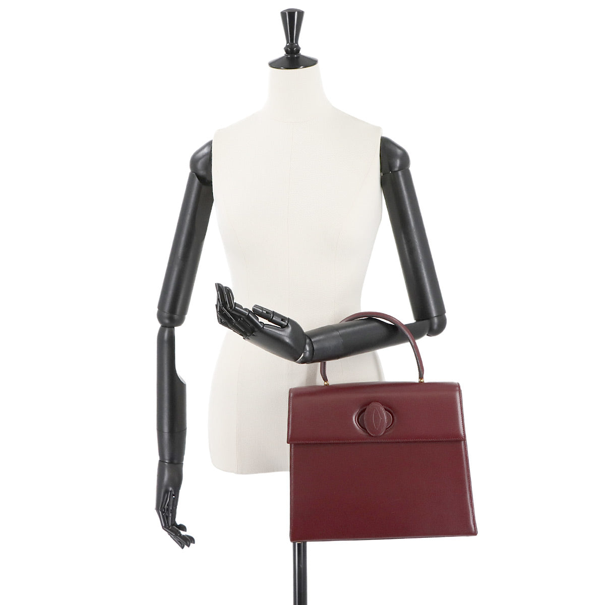 Must Hand Bag Leather Bordeaux Purse