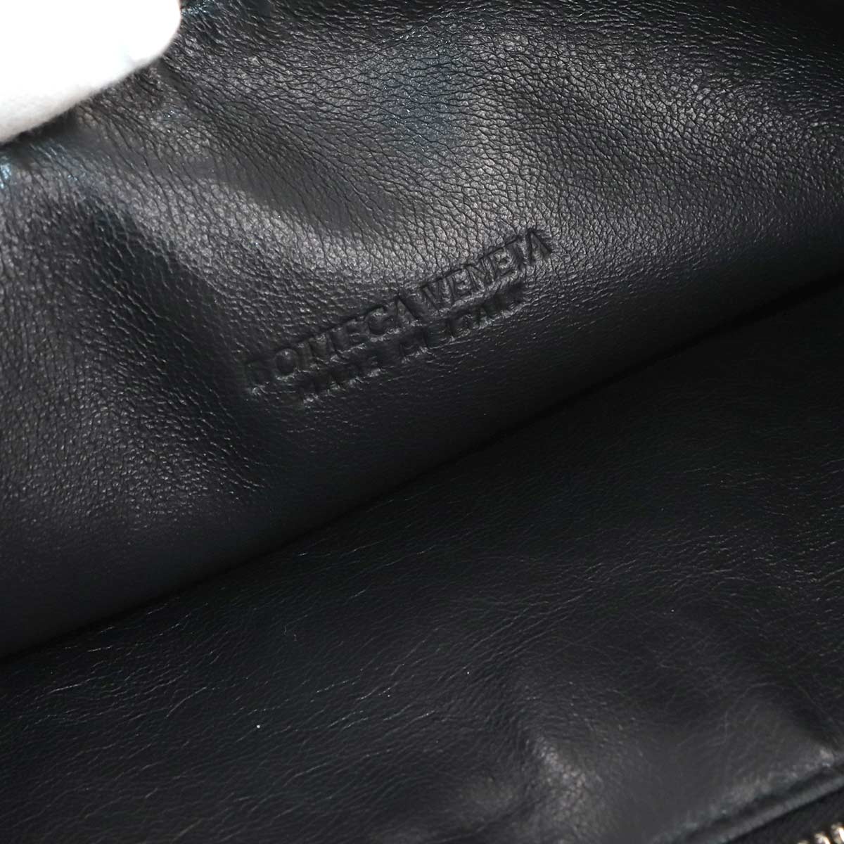 Trio Messenger Shoulder Bag Leather Black Purse