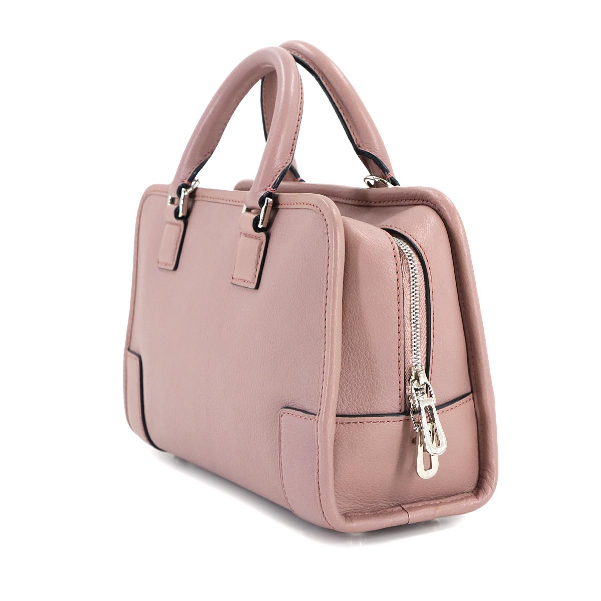 Amazona 23 2way Hand Shoulder Bag Leather Pink Purse