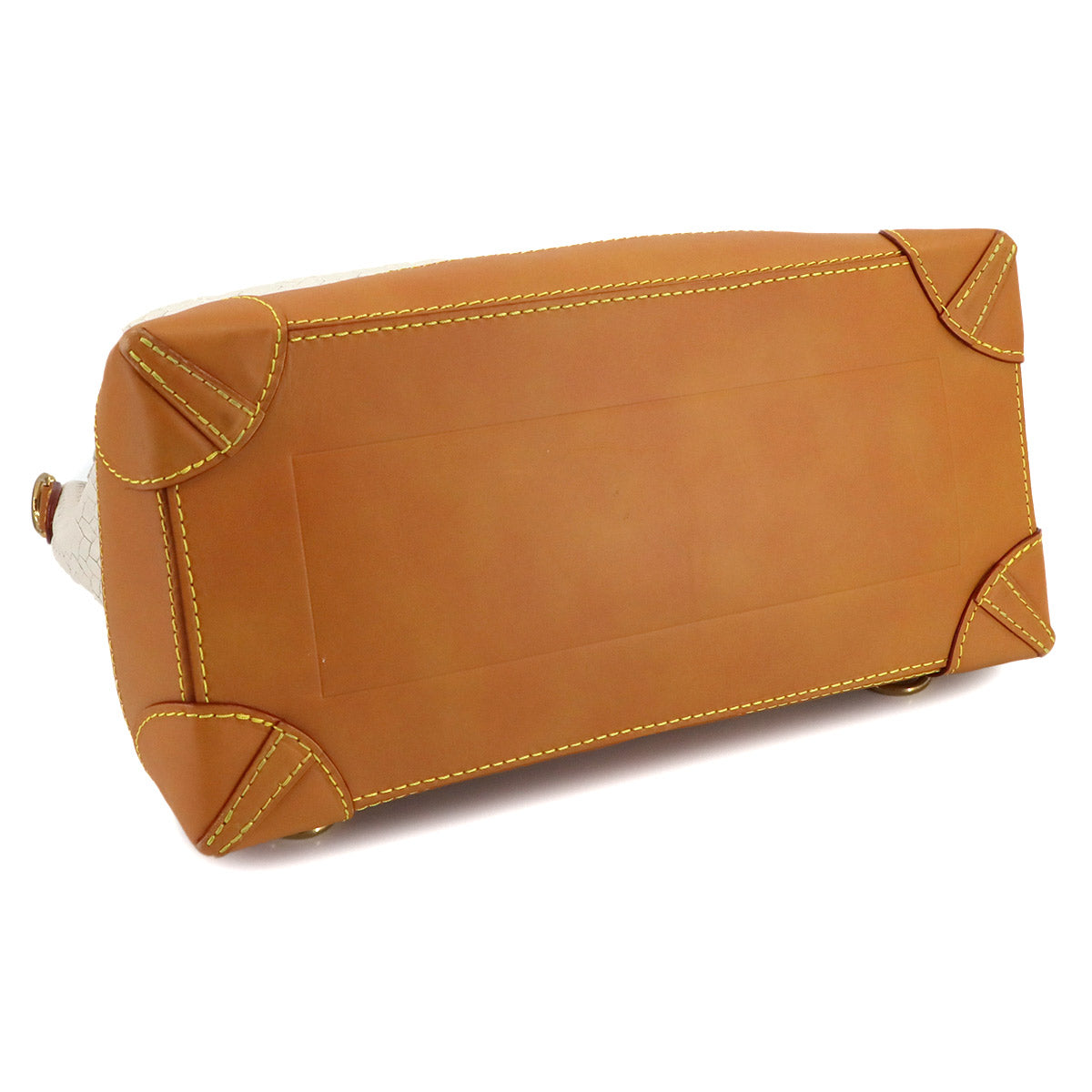 Steamer 30 Hand Shoulder Bag Leather White M14743