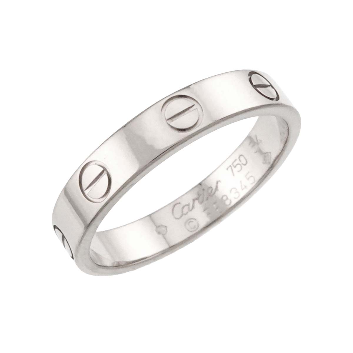 Mini Love Ring 18K White Gold 750 size54 6.75(US)