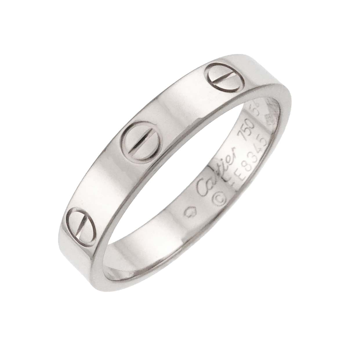 Mini Love Ring 18K White Gold 750 size54 6.75(US)