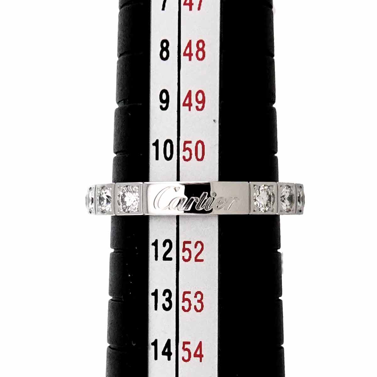 Lanieres Diamond Ring 18K WG 750 size51 5.5-5.75(US)