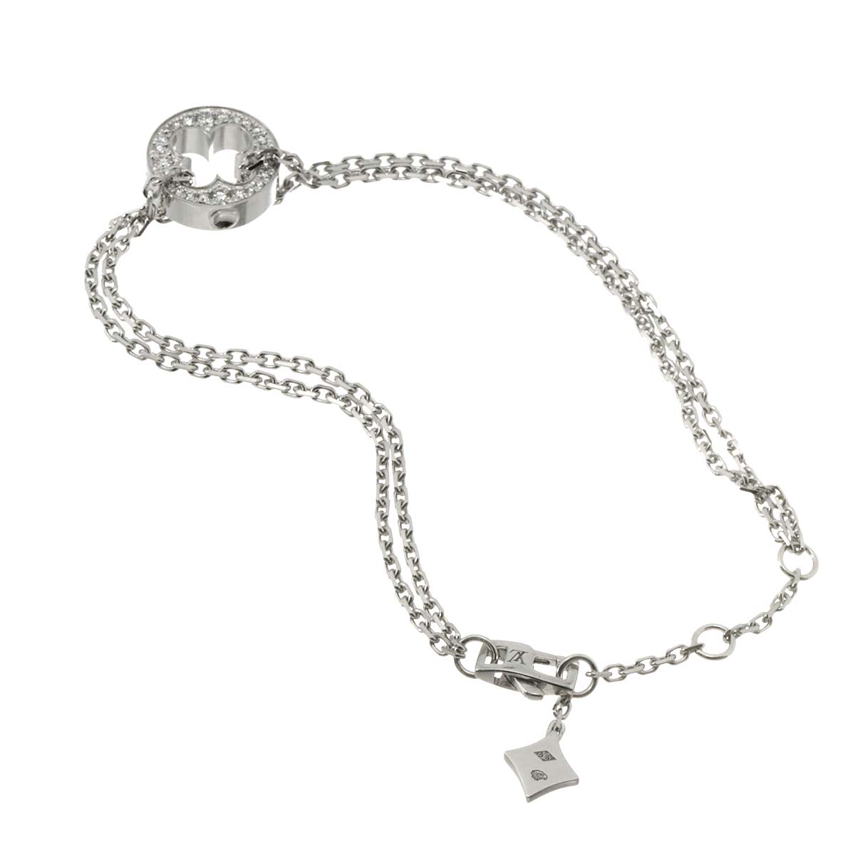 EMPREINTE Chain Diamond Bracelet 18K White Gold 750