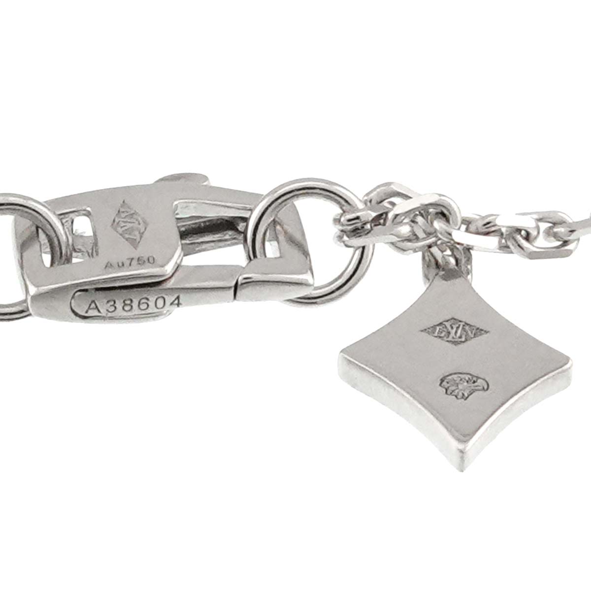 EMPREINTE Chain Diamond Bracelet 18K White Gold 750