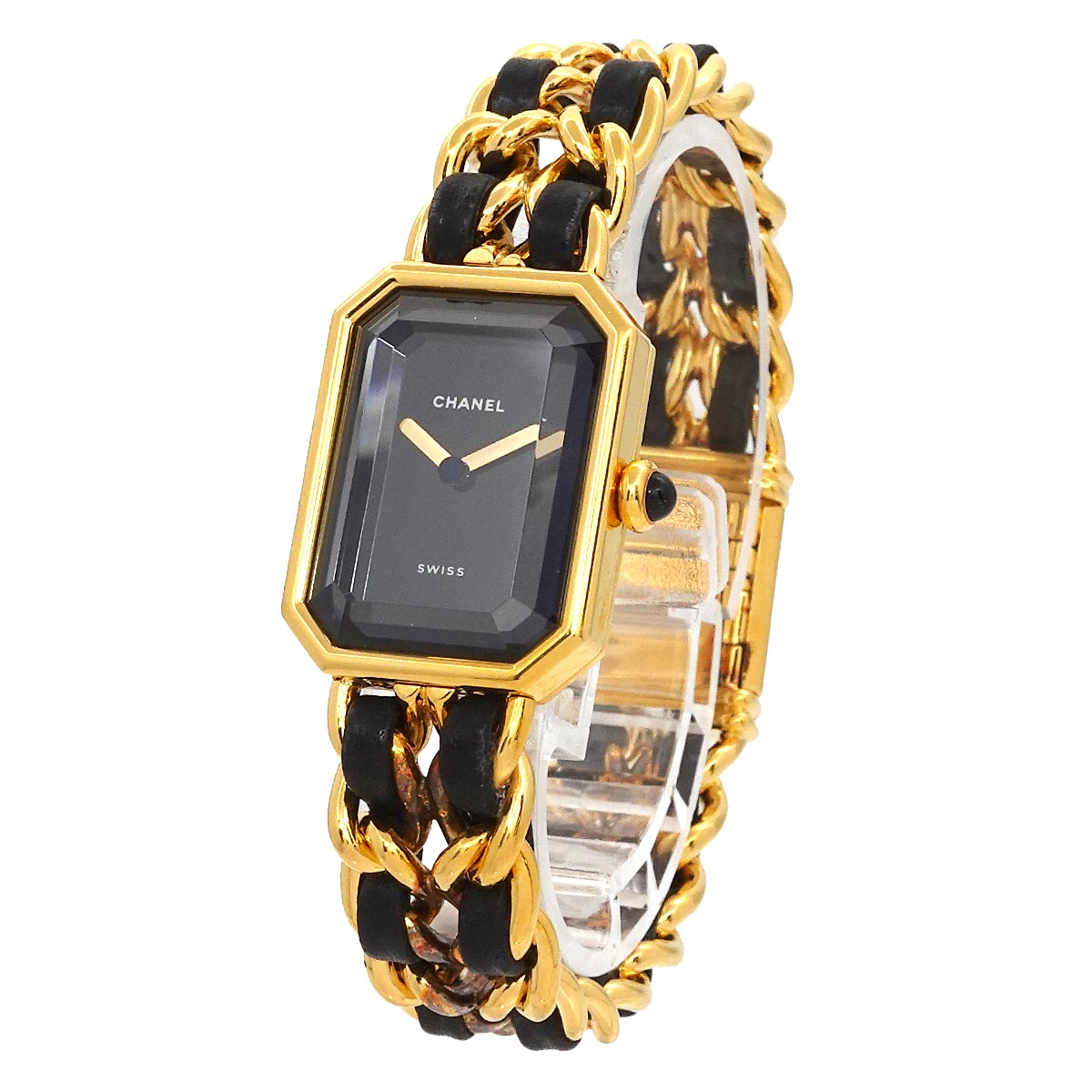 Premiere Size M H0001 Vintage Quartz Black Dial Ladies Watch