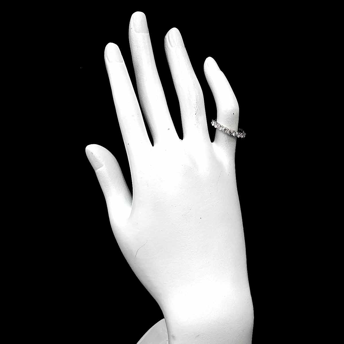 Forever Full Diamond Ring Platinum size3.75-4(US)