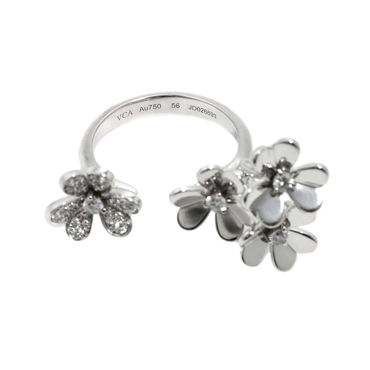 FRIVOLE Diamond Ring 18K WG 750 size56 7.5(US)