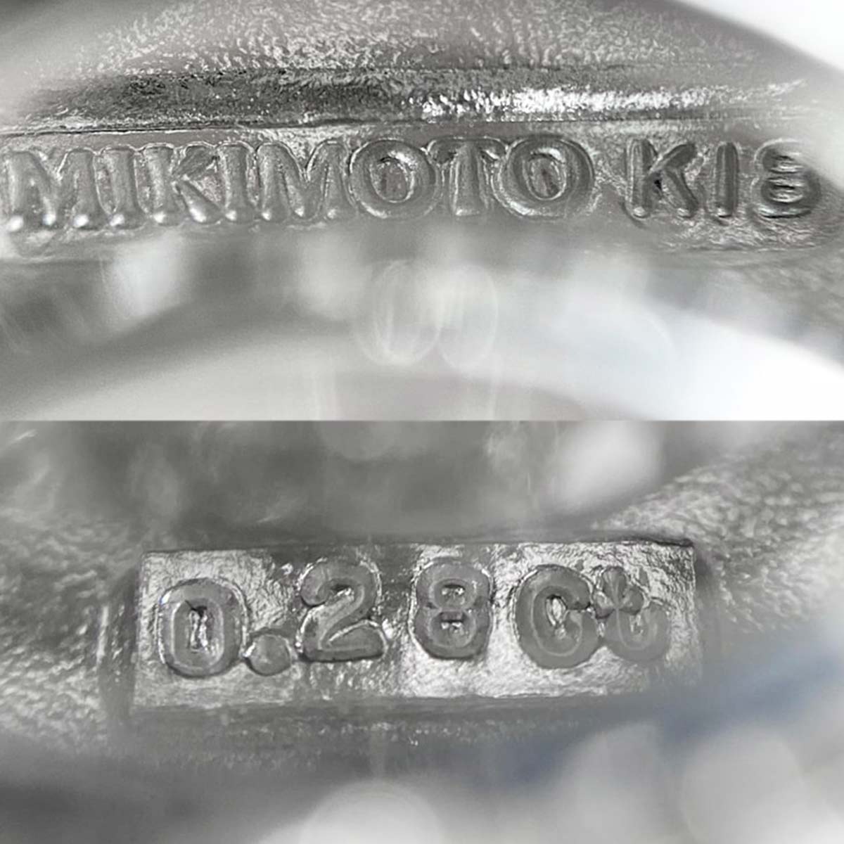 Pique Diamond 0.28ct MOP Necklace 18K WG 750