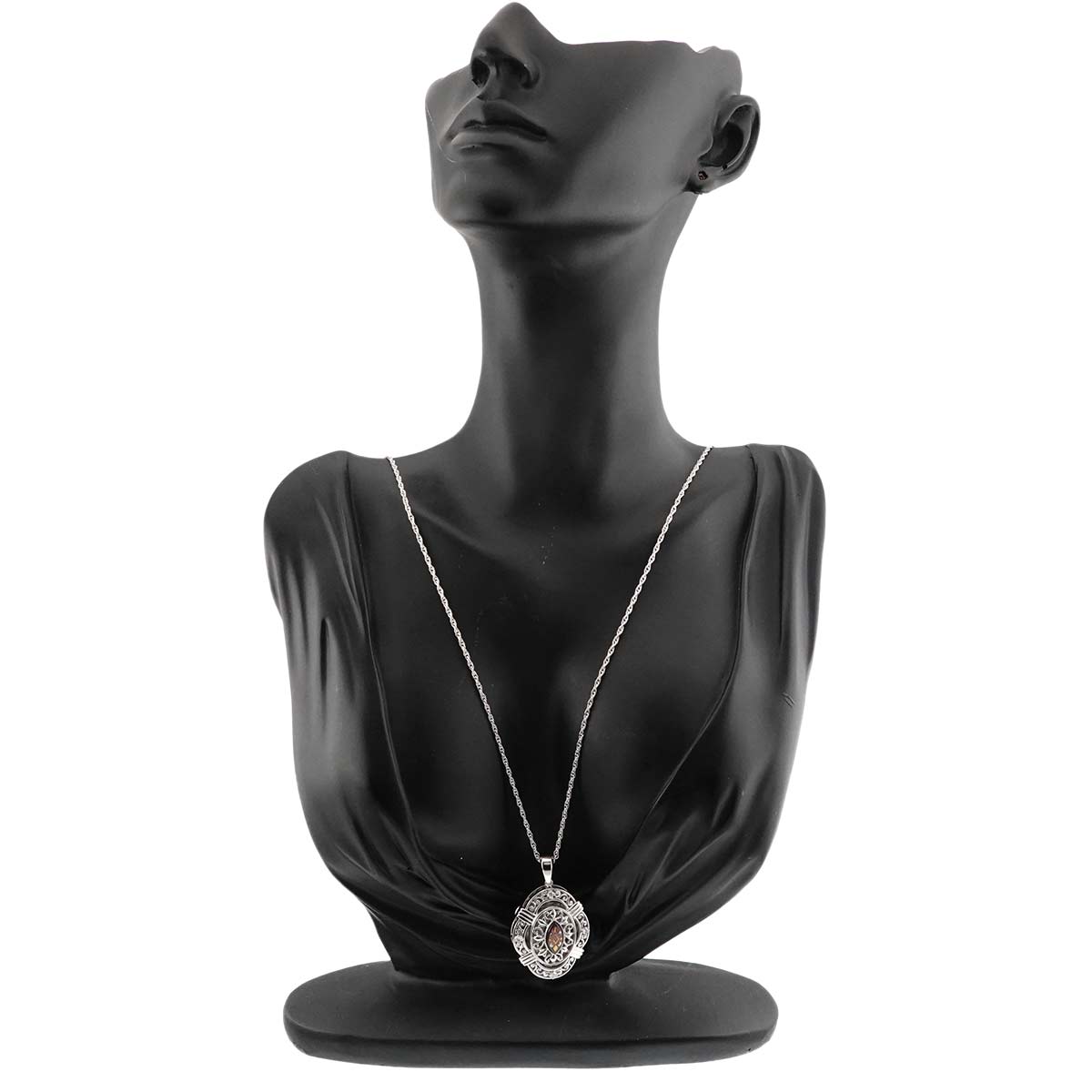 Pique Diamond 0.28ct MOP Necklace 18K WG 750