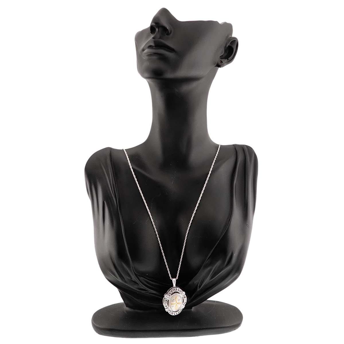 Pique Diamond 0.28ct MOP Necklace 18K WG 750