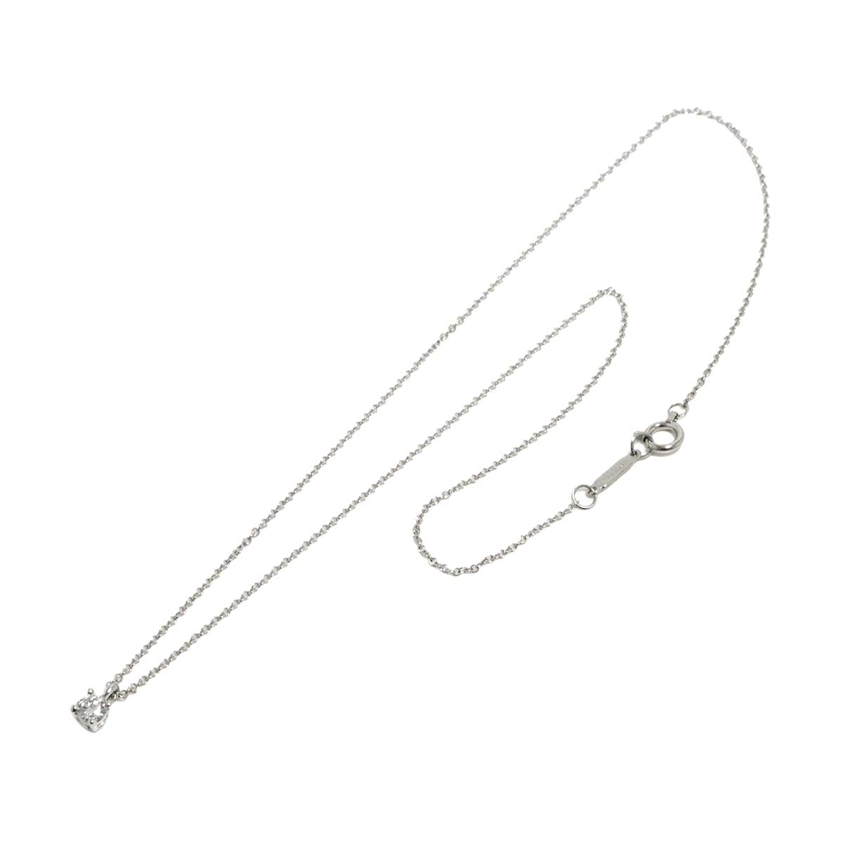 Solitaire Diamond Necklace Platinum