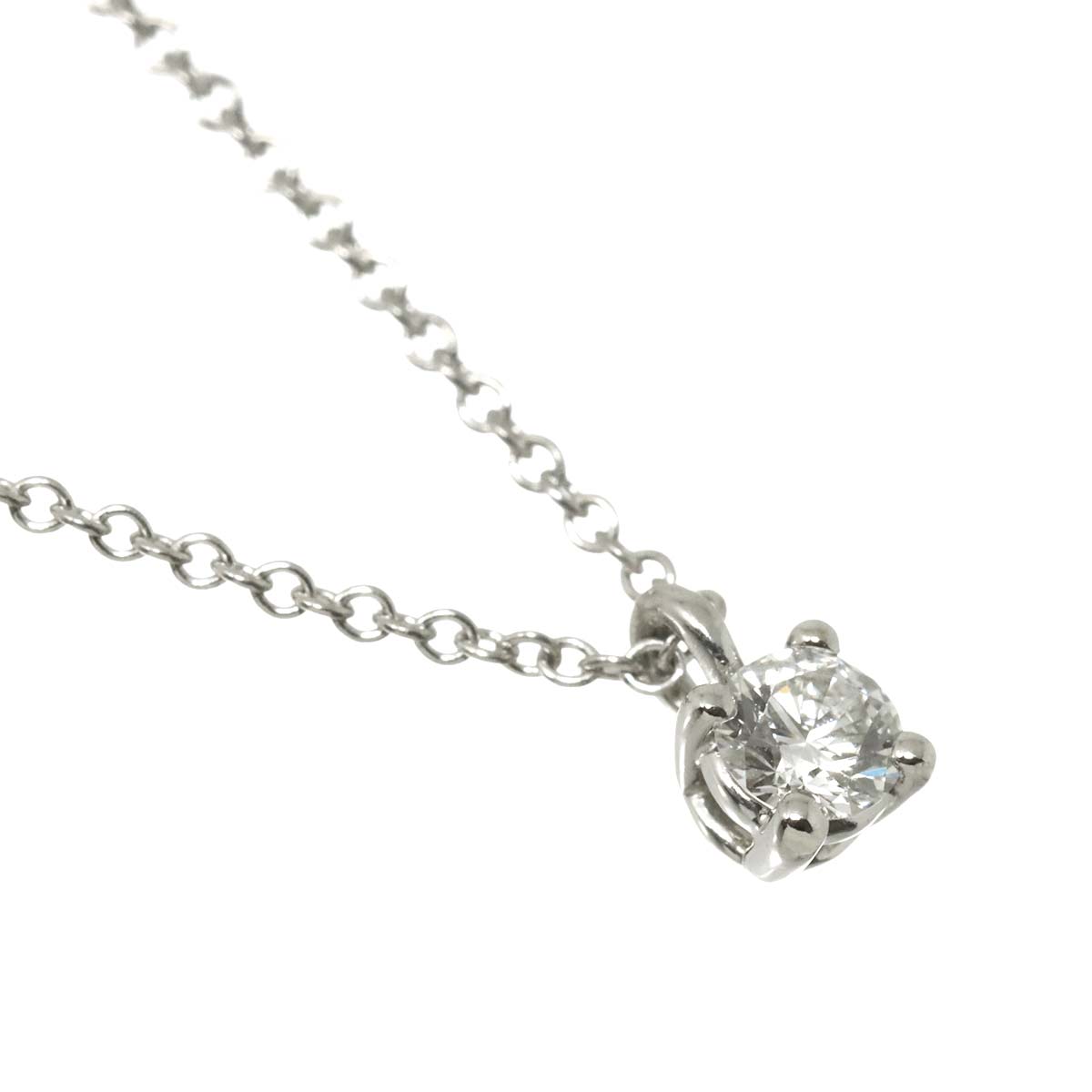 Solitaire Diamond Necklace Platinum