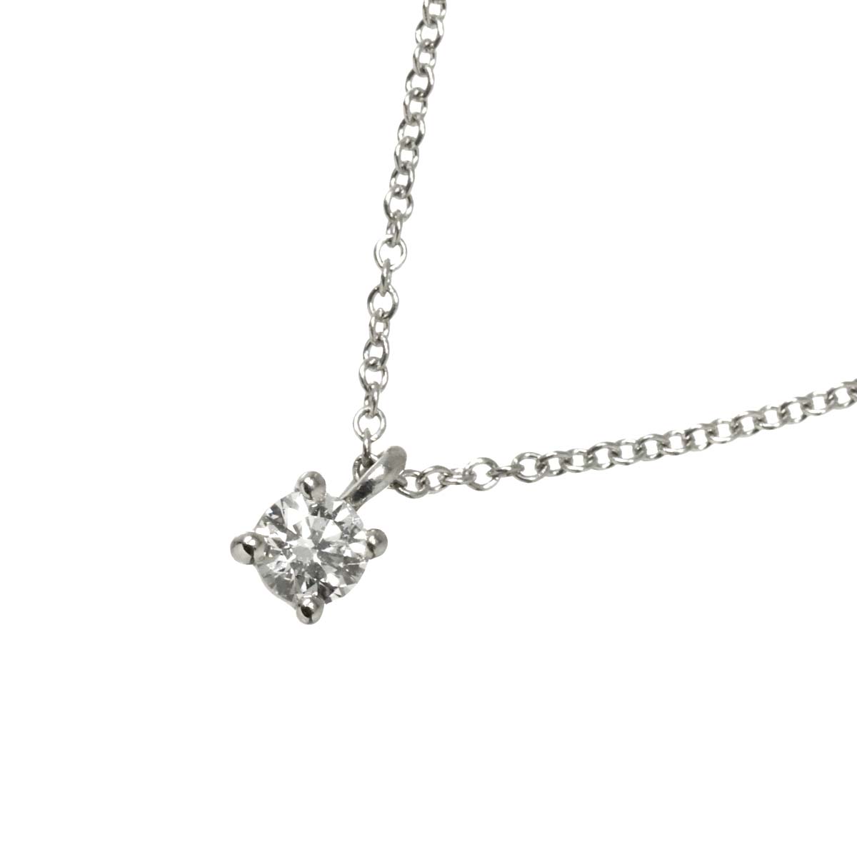 Solitaire Diamond Necklace Platinum