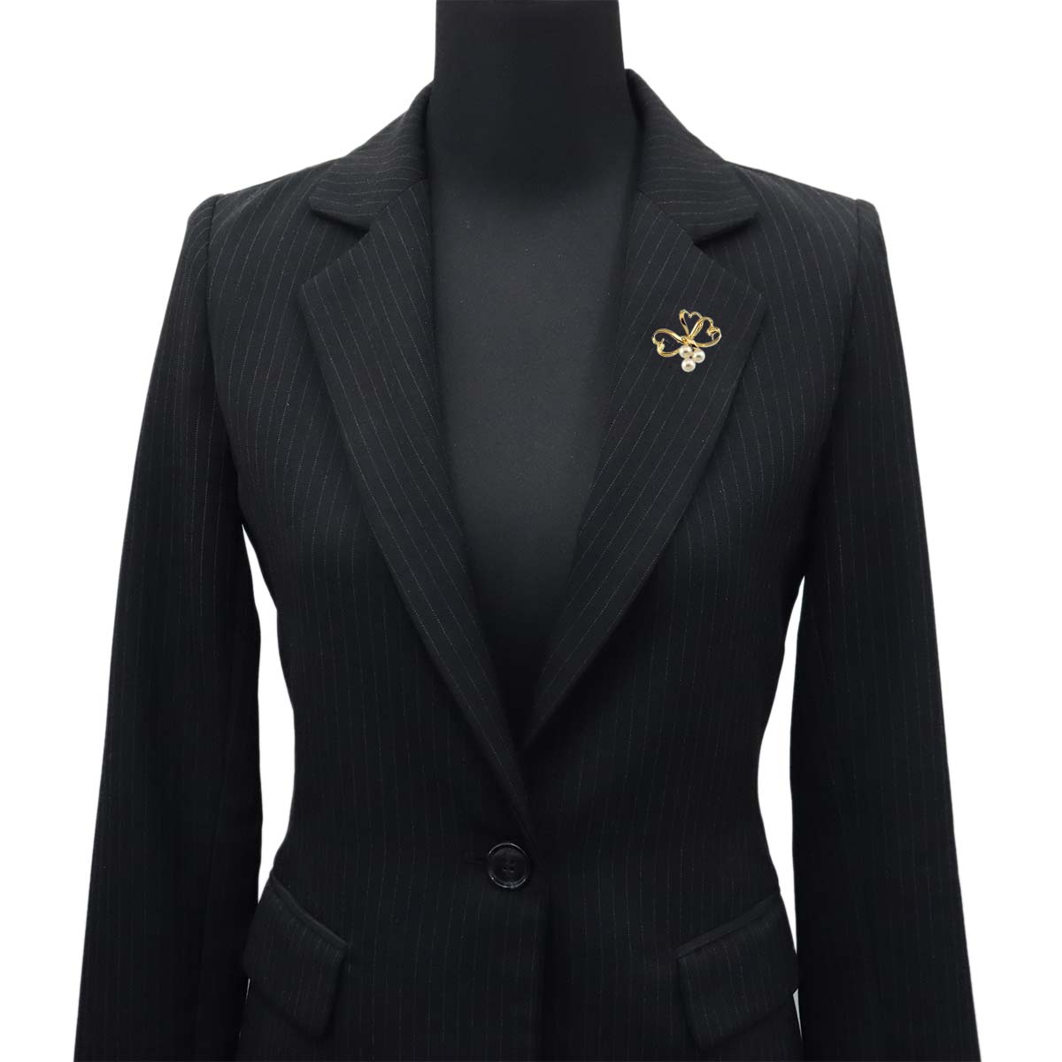 Akoya pearl 5.5-5.3mm Brooch 14K Yellow Gold 585