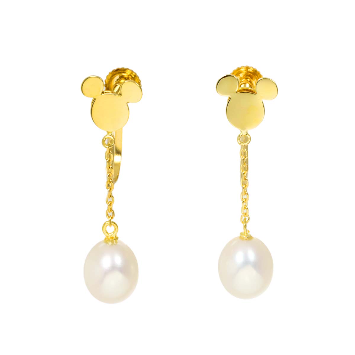 Freshwater cultured pearl Earrings 18K YG 750