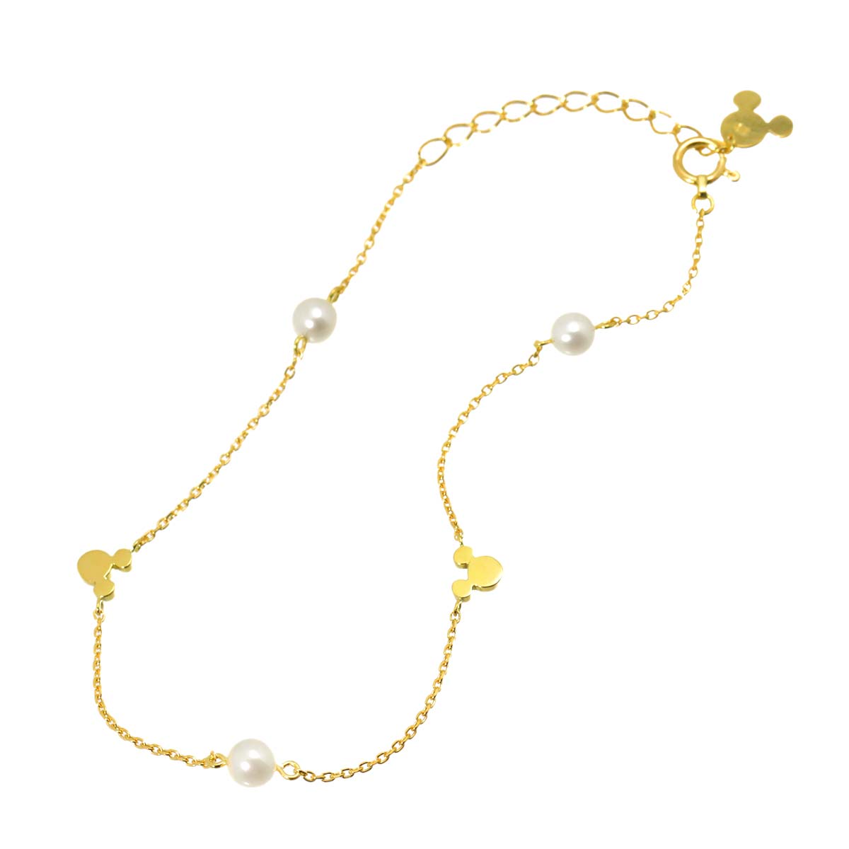 Freshwater cultured pearl Bracelet Disney 18K YG 750