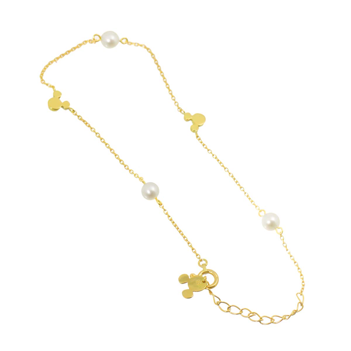 Freshwater cultured pearl Bracelet Disney 18K YG 750