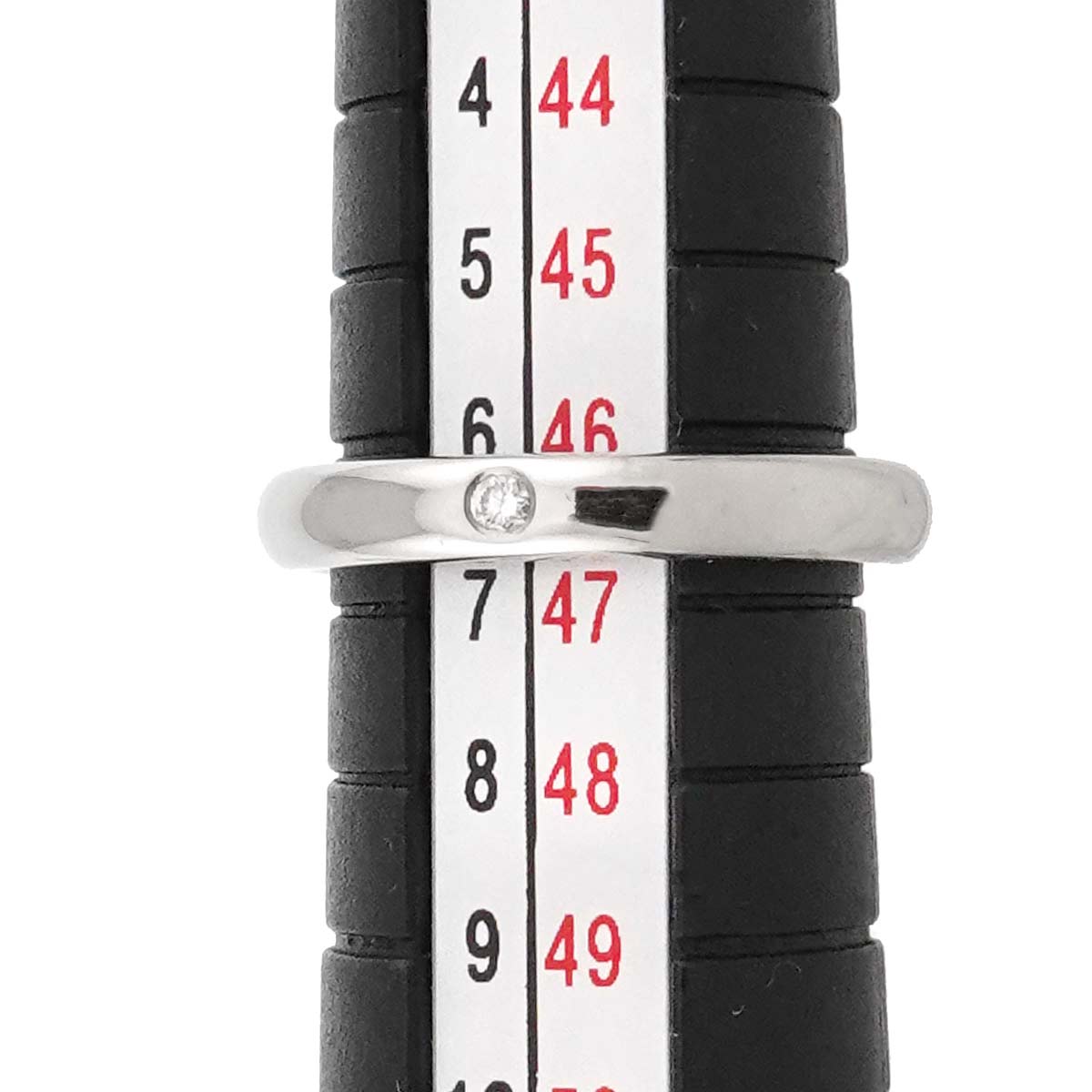 Stacking Band Ring Diamond 1P Platinum Size3.75-4(US)