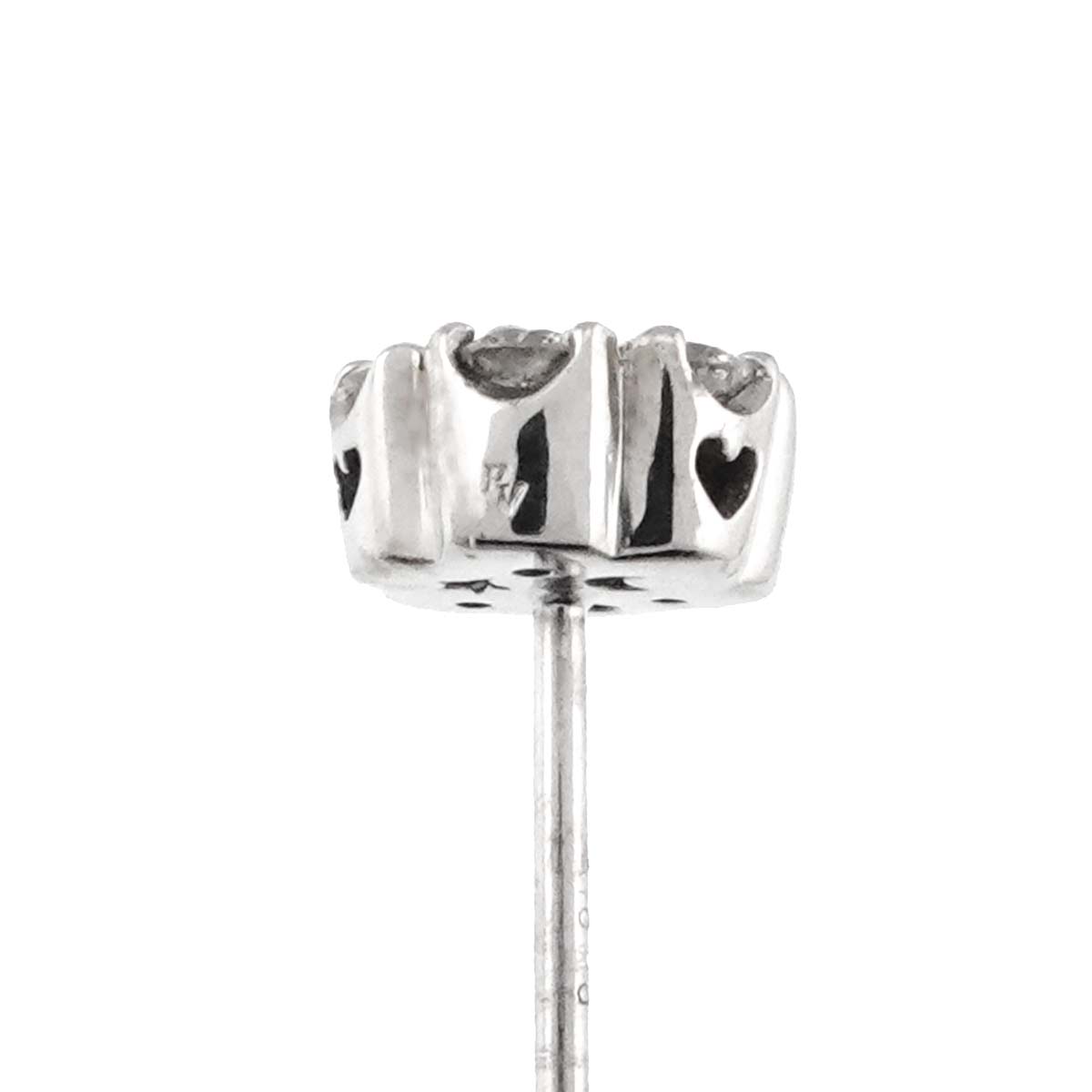 Diamond 0.22ct/0.22ct Earrings Pierced 18K WG 750