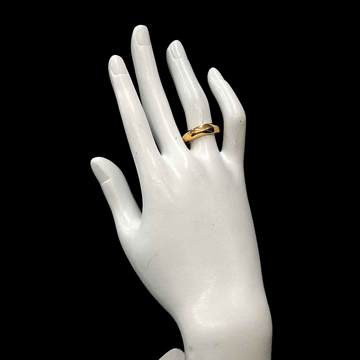 Ring 18K Yellow Gold 750 size6.75(US)