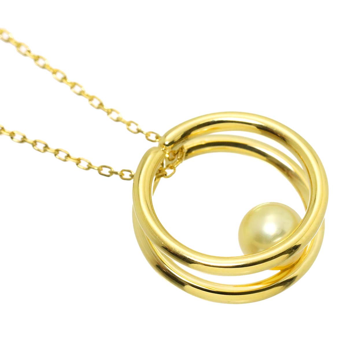 Akoya Pearl 7.2mm Necklace 18K YG 750