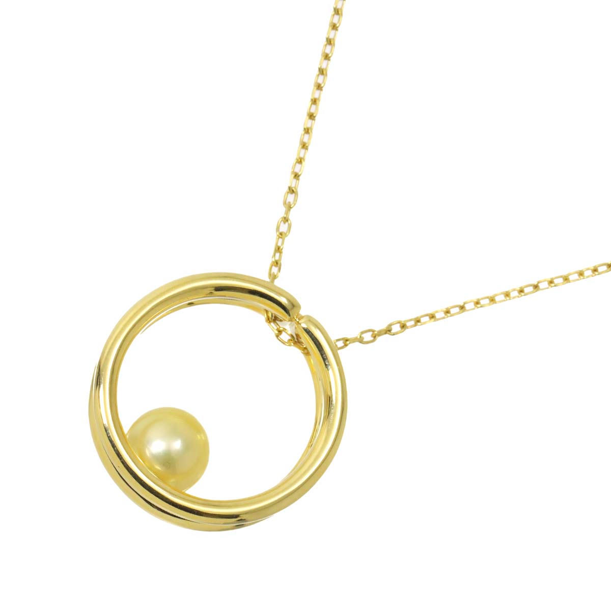 Akoya Pearl 7.2mm Necklace 18K YG 750