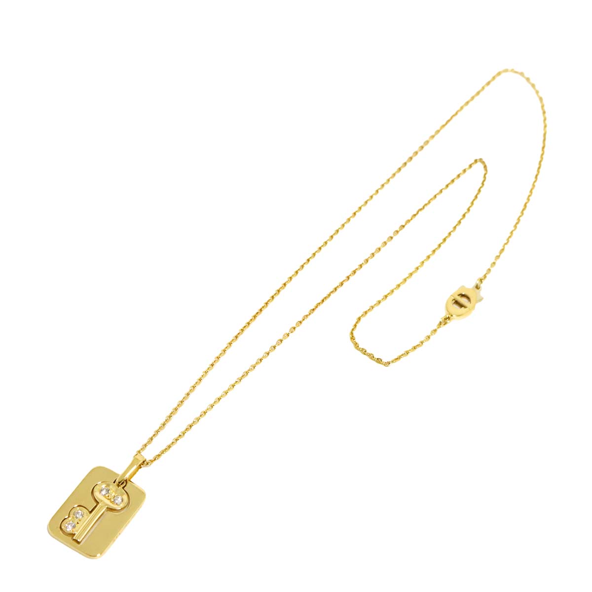 Diamond Necklace 18K Yellow Gold 750
