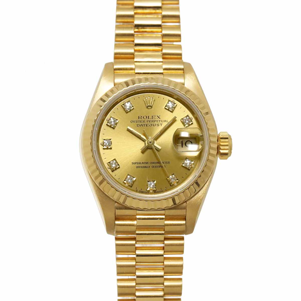Datejust 69178G Serial X 750 YG 10P Diamond Gold Dial Ladies