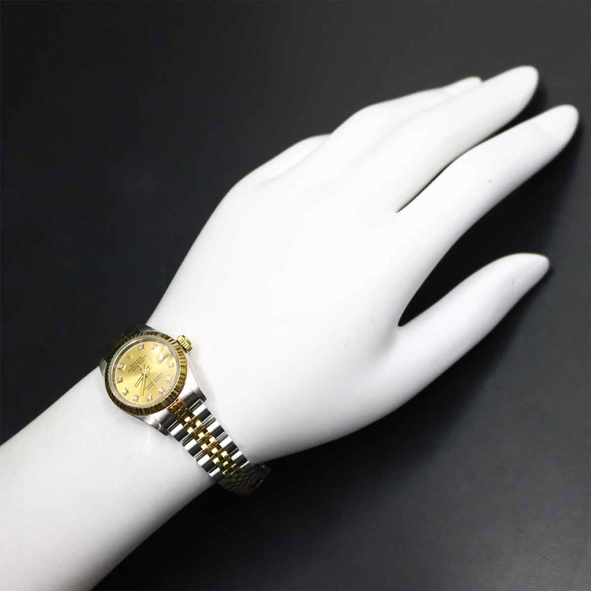 Datejust 69173G Serial C Automatic Gold Dial 10P Diamond 750 YG