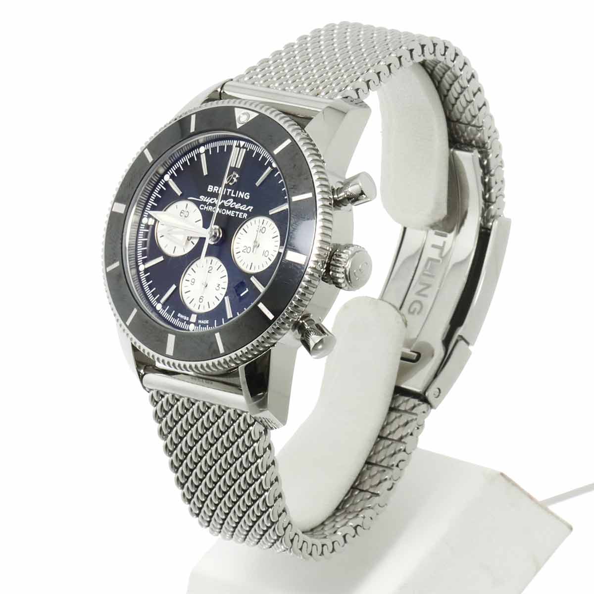 Super Ocean Heritage B01 Chronograph AB0162 Black Dial Mens