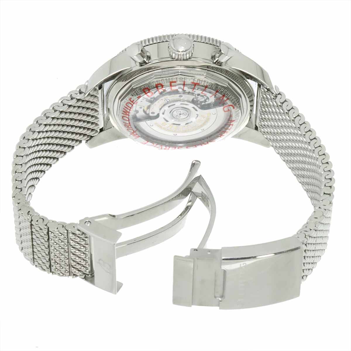 Super Ocean Heritage B01 Chronograph AB0162 Black Dial Mens