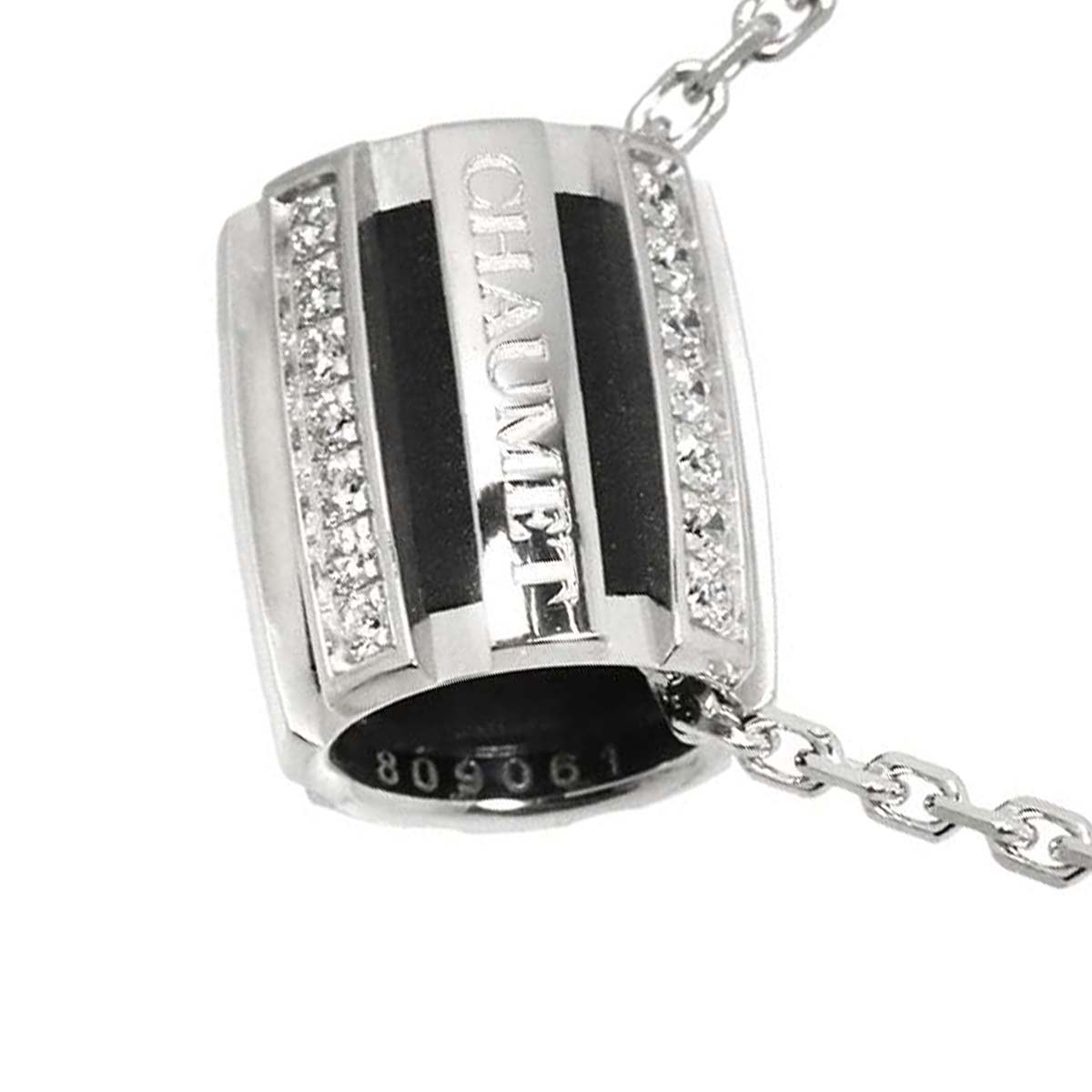 Class One Diamond Necklace 18K WG White Gold 750