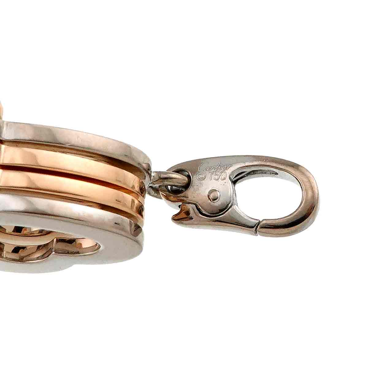 Heart Clover Diamond Pendant Top 18K PG WG 750