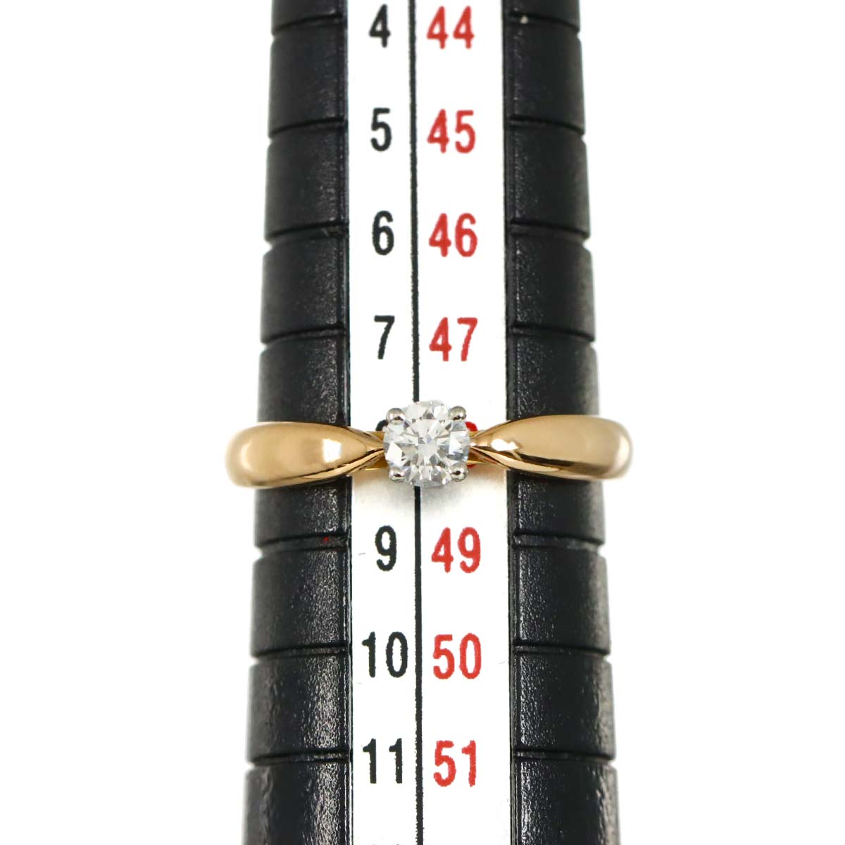 Harmony Diamond 0.19ct D/VS2/3EX Ring 18K PG Pt size4.5(US)