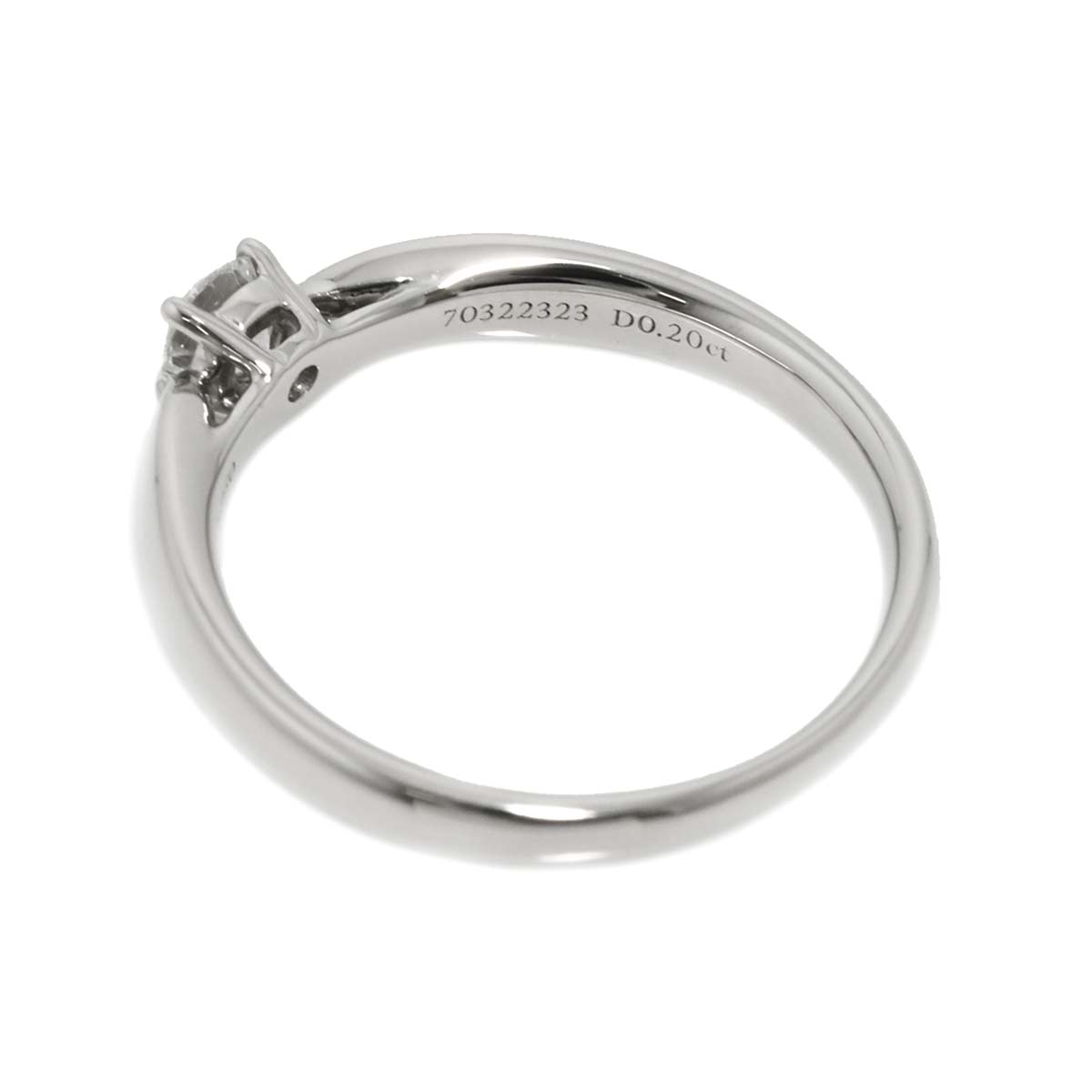 Harmony Diamond 0.20ct G/VVS1/3EX Ring Pt Size5-5.25(US)