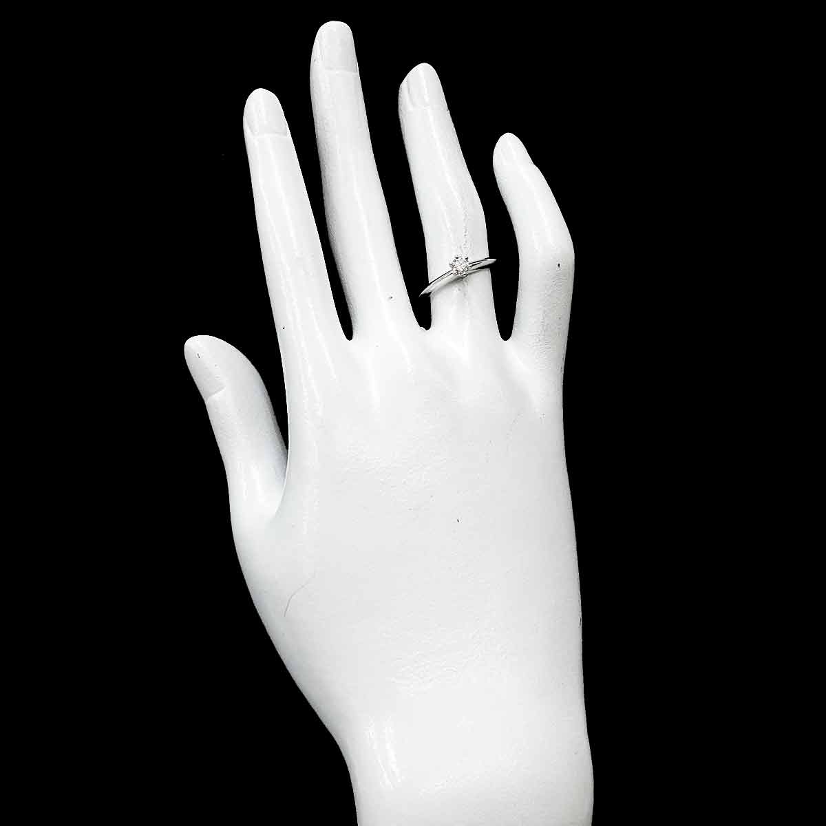 Diamond 0.21ct Ring Pt Platinum Size5.5-5.75(US)