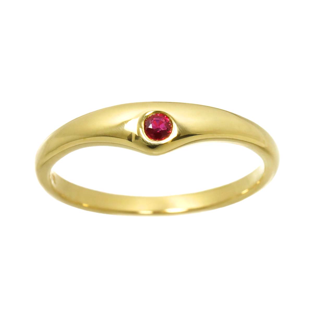 Ruby Ring 18K YG 750 size6.75-7.25(US)