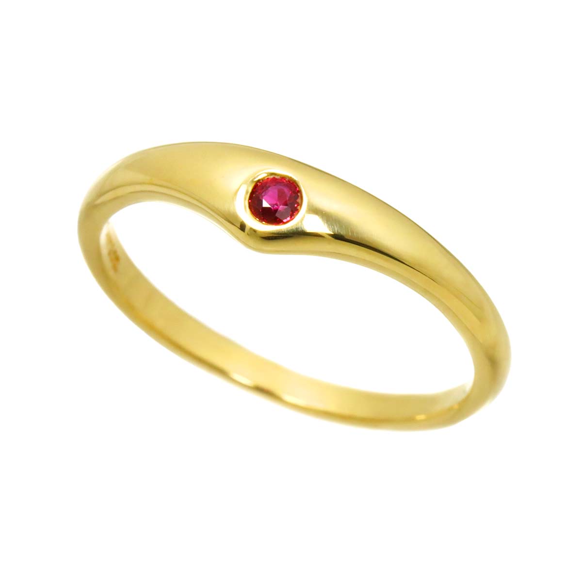 Ruby Ring 18K YG 750 size6.75-7.25(US)