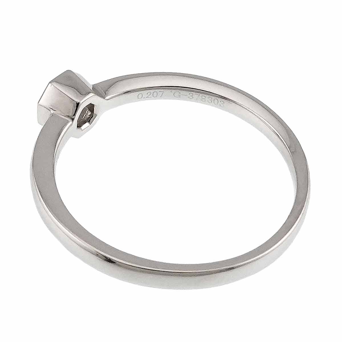 Diamond 0.207ct H/SI1 Ring Pt Platinum size5.5-5.75(US)