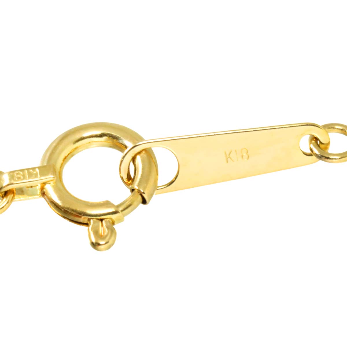 Sapphire Diamond Necklace 18K Yellow Gold 750