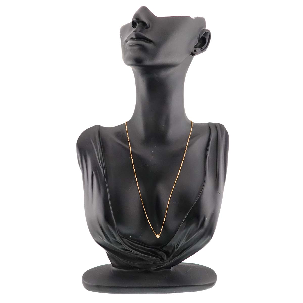 Diamond 0.10ct Necklace 18K YG Yellow Gold 750