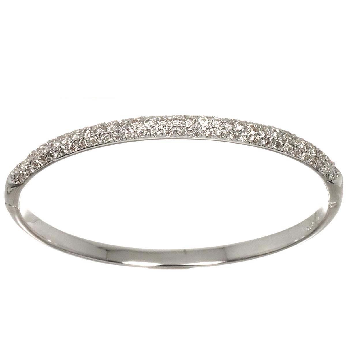 Diamond 2.50ct Bracelet 18K K18 WG White Gold 750