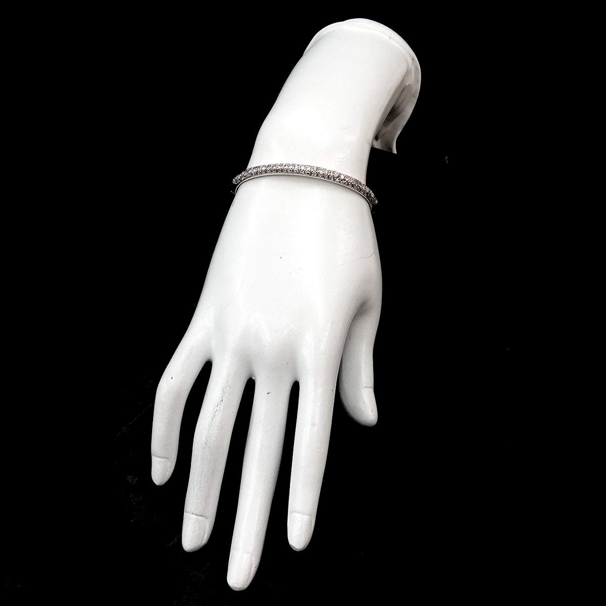 Diamond 2.50ct Bracelet 18K K18 WG White Gold 750