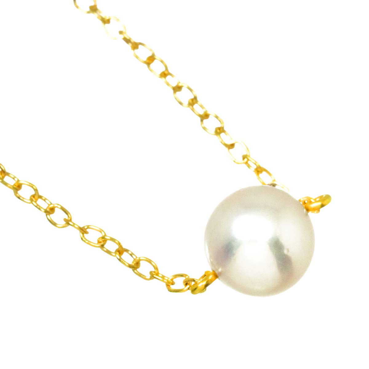 Akoya Pearl 6.6mm Necklace 18K YG 750