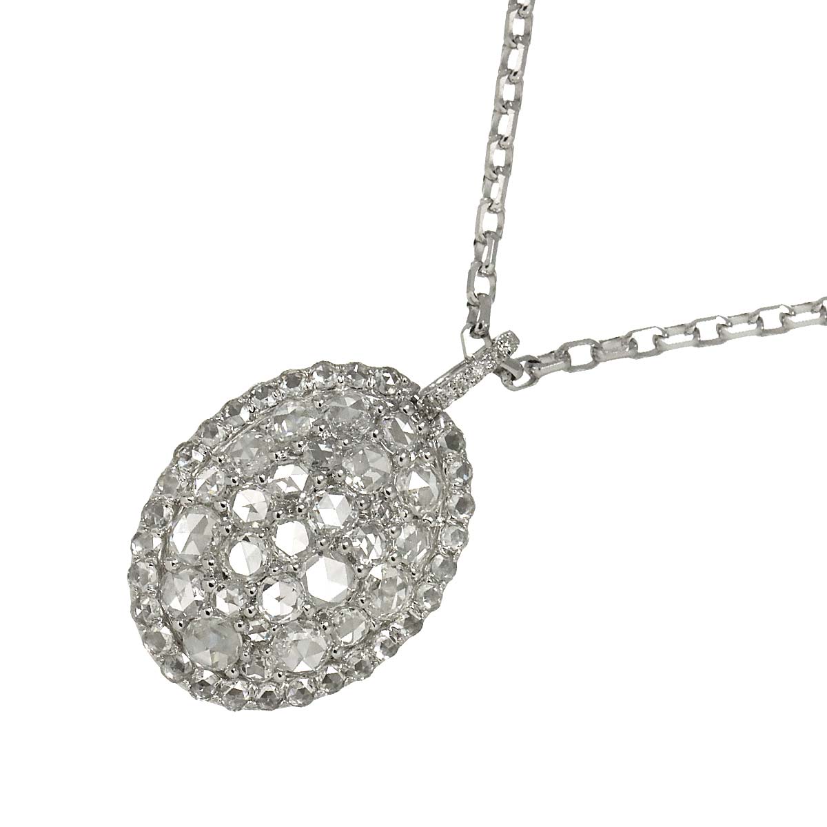 Diamond 1.80ct Necklace 18K WG White Gold 750